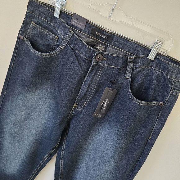 Men's Blue Jeans by M Society 38X30 - Picture 2 of 9